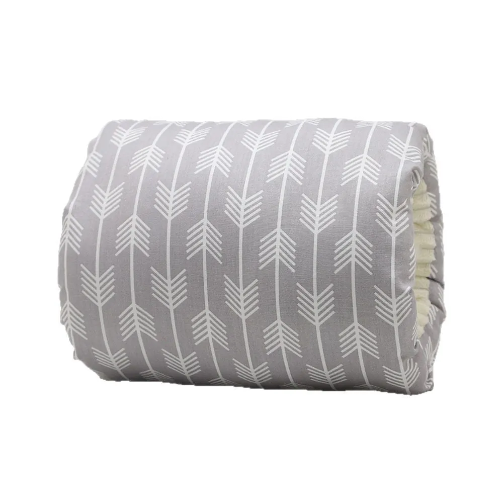 Adjustable cotton nursing arm pillow in blue triangle colour, 25x23cm, for breastfeeding support