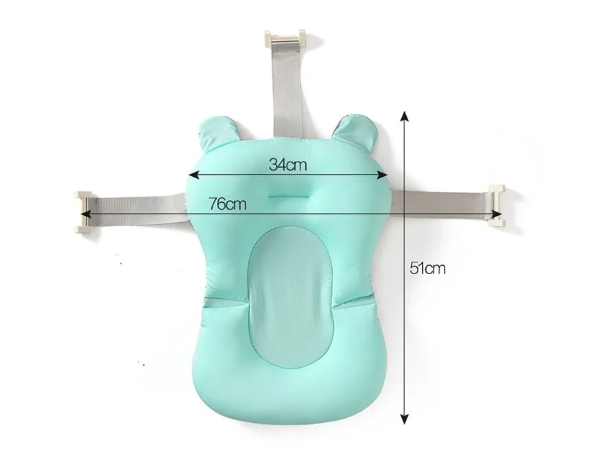 Baby Shower Bed Bath in blue colour with three-point buckle and nest mesh cloth floating pad, 0.33kg weight