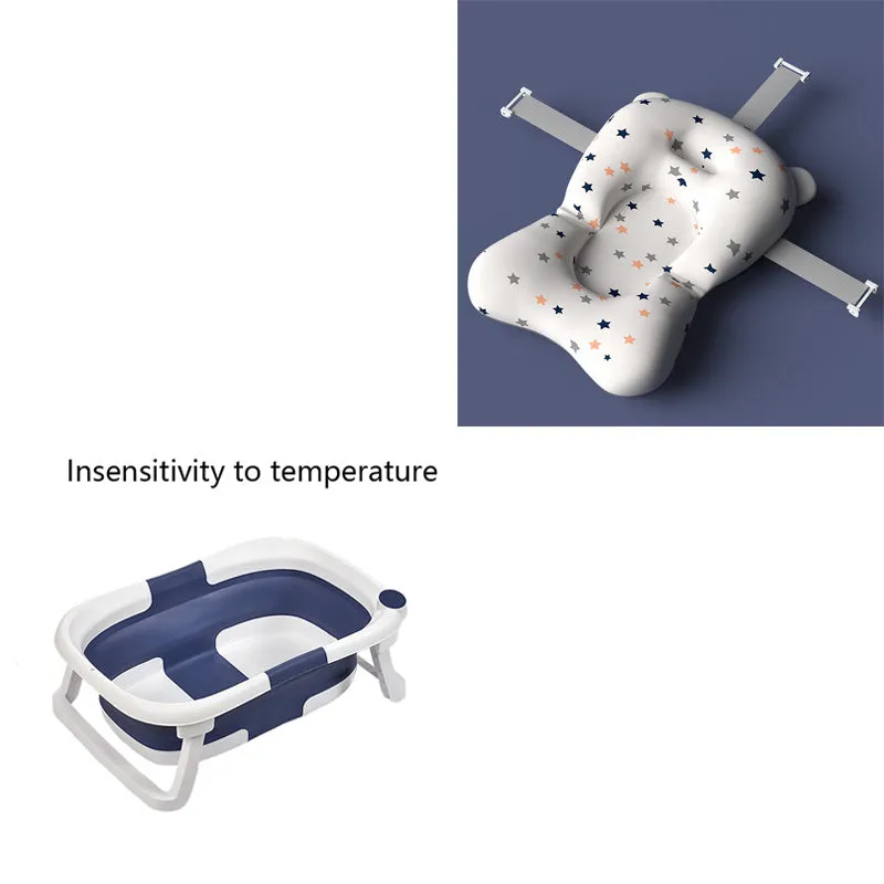 Baby Shower Bed Bath in blue colour with three-point buckle and nest mesh cloth floating pad, 0.33kg weight