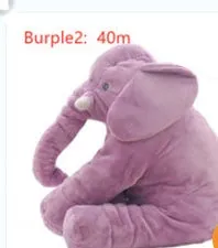Elephant Doll Pillow Baby Comfort Sleep Plush Toy with PP Cotton Filling Machine Washable Short Plush 60cm and 40cm Sizes Gray Blue Pink Yellow Purple Small or Large Blanket Option