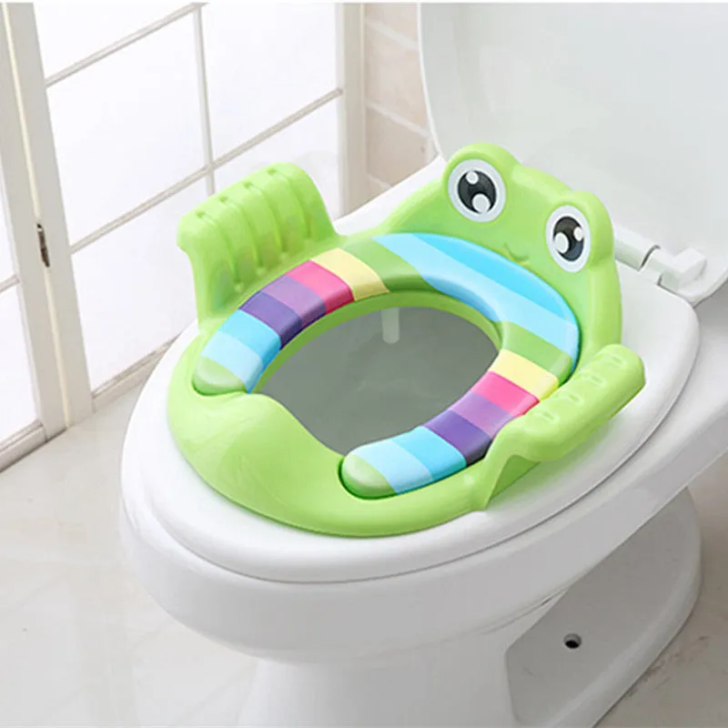 Baby children toilet seat in pink with non-slip pads, 38x35x8 cm, for toddlers aged 1-6 years