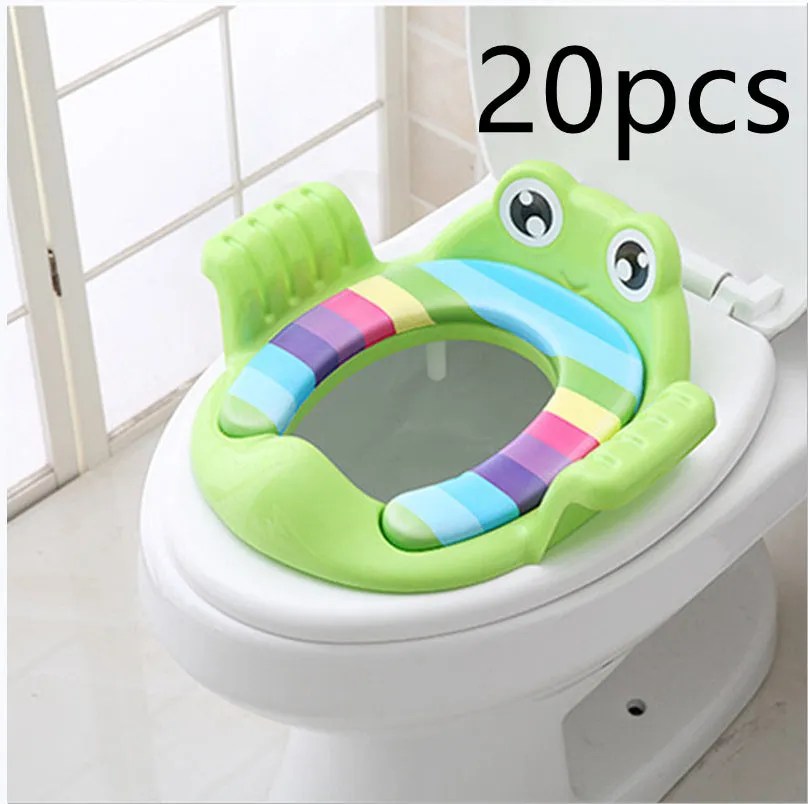 Baby children toilet seat in pink with non-slip pads, 38x35x8 cm, for toddlers aged 1-6 years