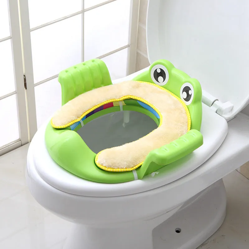 Baby children toilet seat in pink with non-slip pads, 38x35x8 cm, for toddlers aged 1-6 years