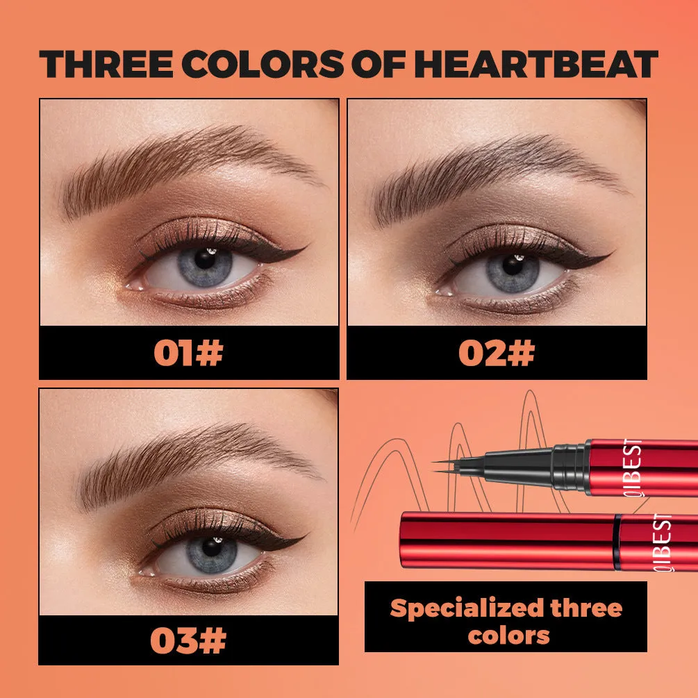 Waterproof oil resistant brown eyebrow pencil with standard spec, smudge-proof formula for universal skin types