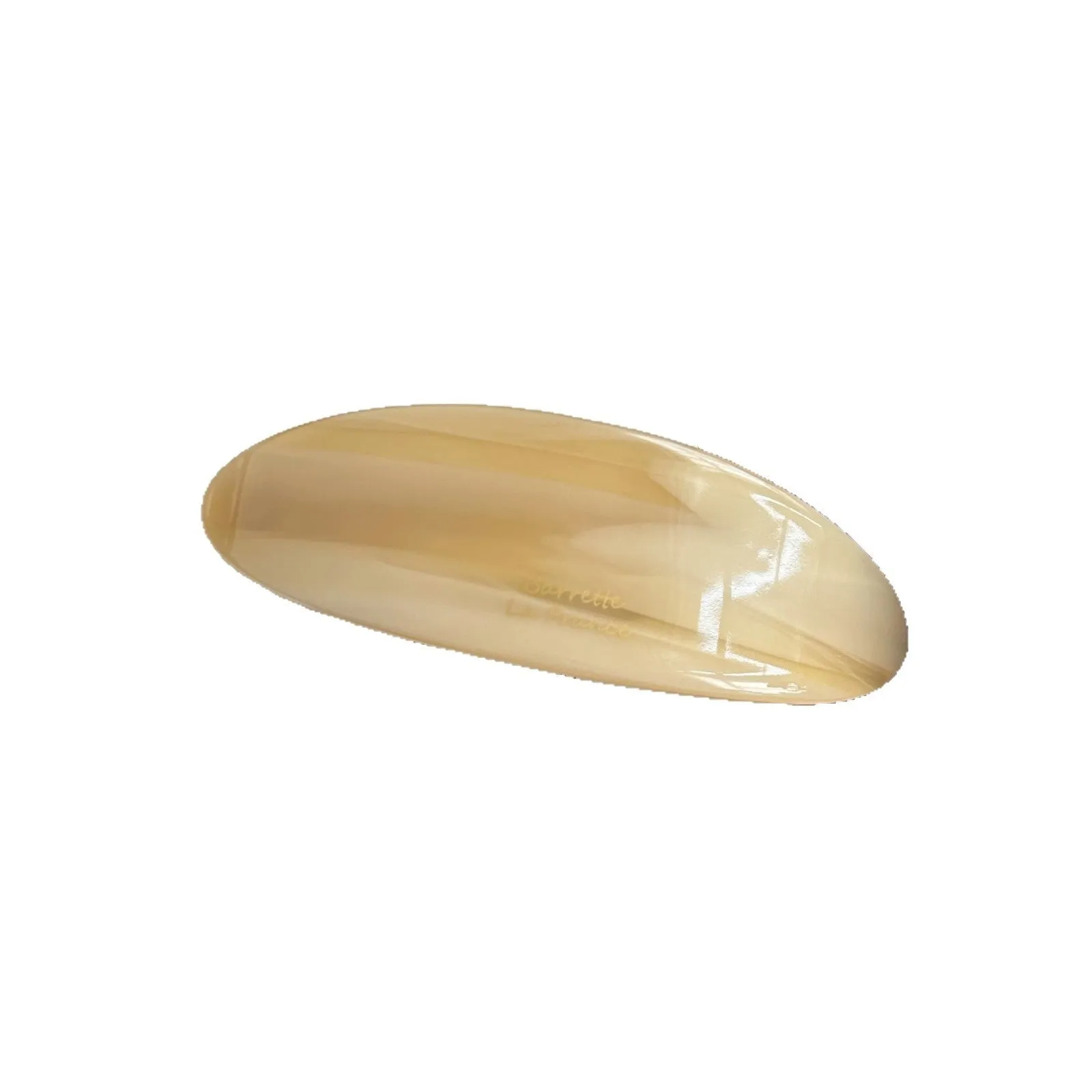 Mingshangjia acetic acid oval low ponytail hairpin in wine red colour on a plain background