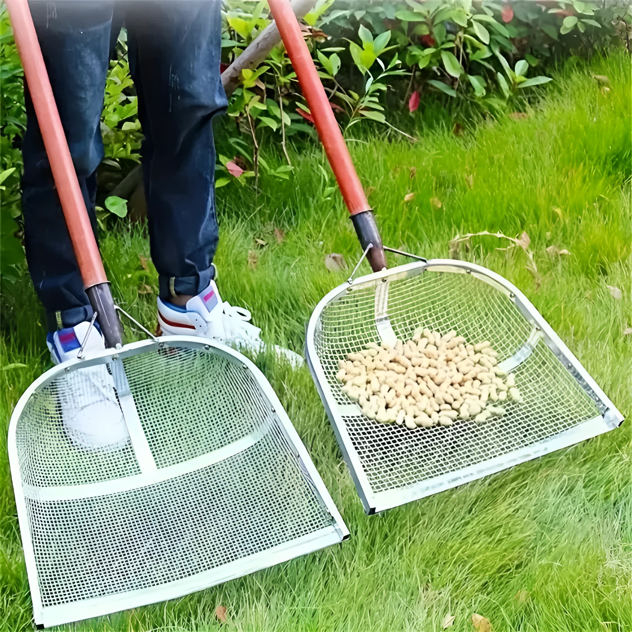 Large hole thickening galvanized iron sieve mesh screen with 4 mm leakage hole for sifting