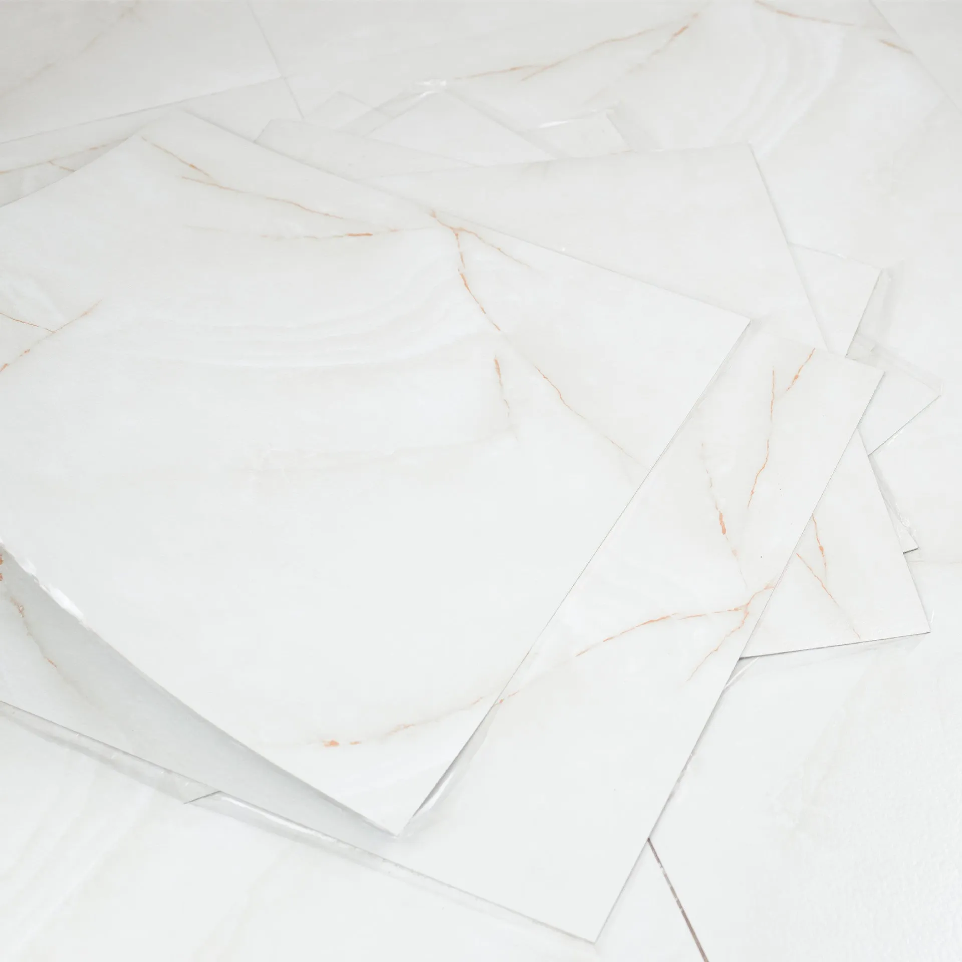 Stone pattern self-adhesive floor tile 600x600mm, moisture-proof, modern simplicity style