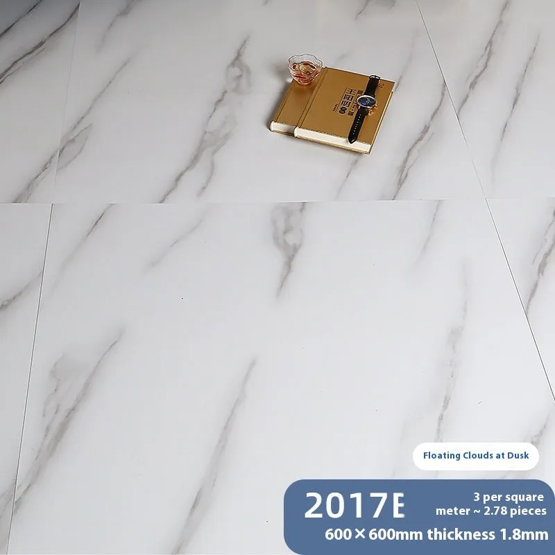 Stone pattern self-adhesive floor tile 600x600mm, moisture-proof, modern simplicity style
