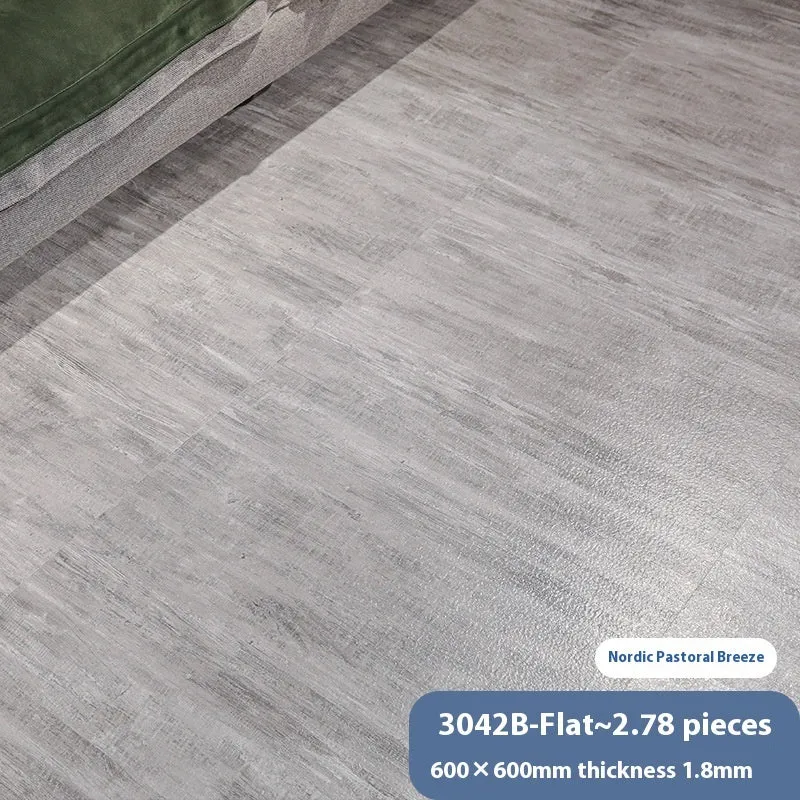 Stone pattern self-adhesive floor tile 600x600mm, moisture-proof, modern simplicity style