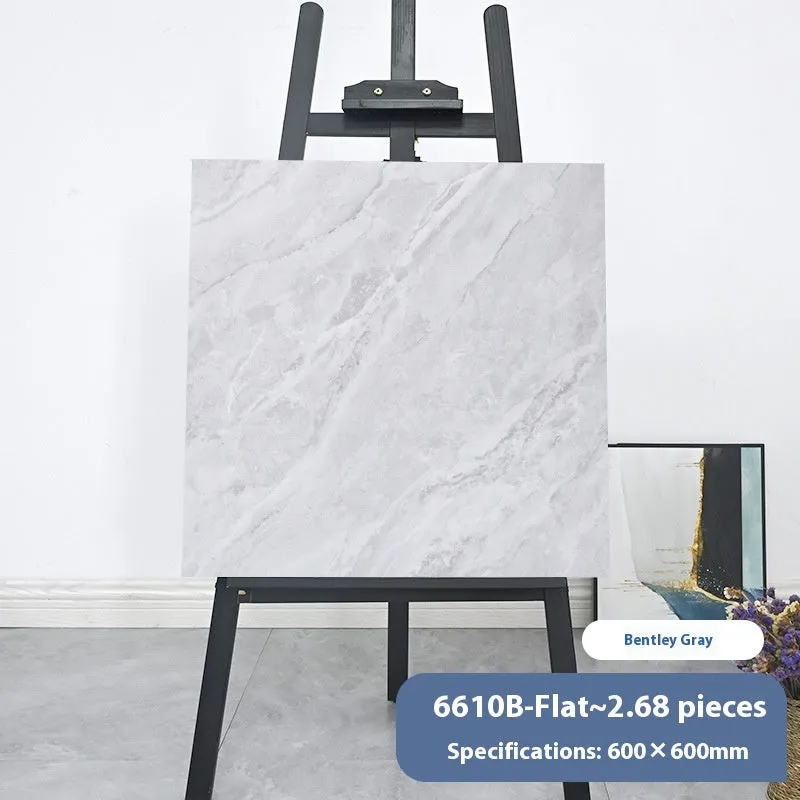 Stone pattern self-adhesive floor tile 600x600mm, moisture-proof, modern simplicity style