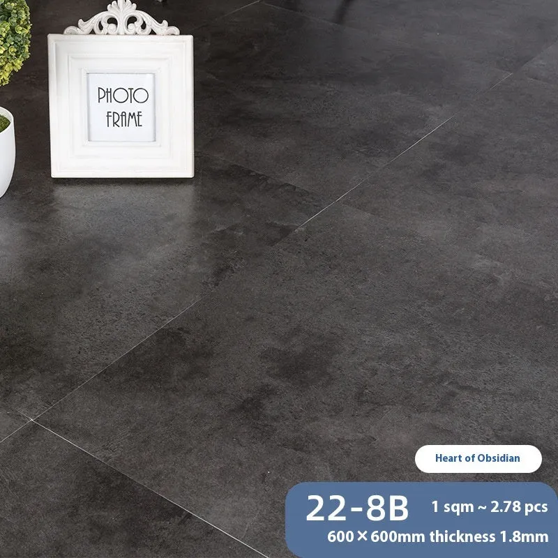 Stone pattern self-adhesive floor tile 600x600mm, moisture-proof, modern simplicity style