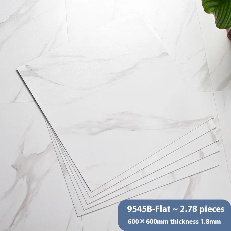 Stone pattern self-adhesive floor tile 600x600mm, moisture-proof, modern simplicity style