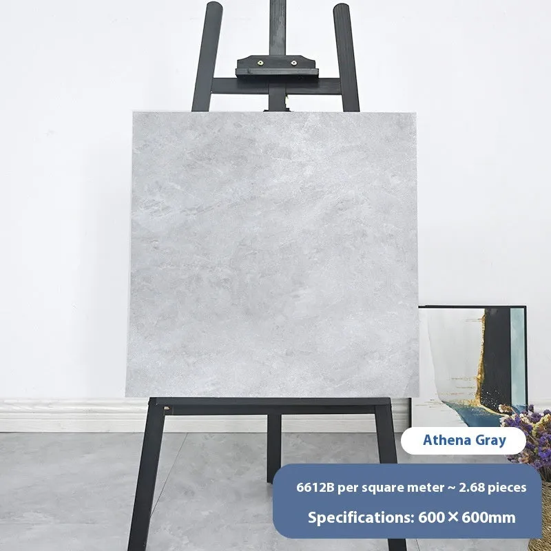 Stone pattern self-adhesive floor tile 600x600mm, moisture-proof, modern simplicity style