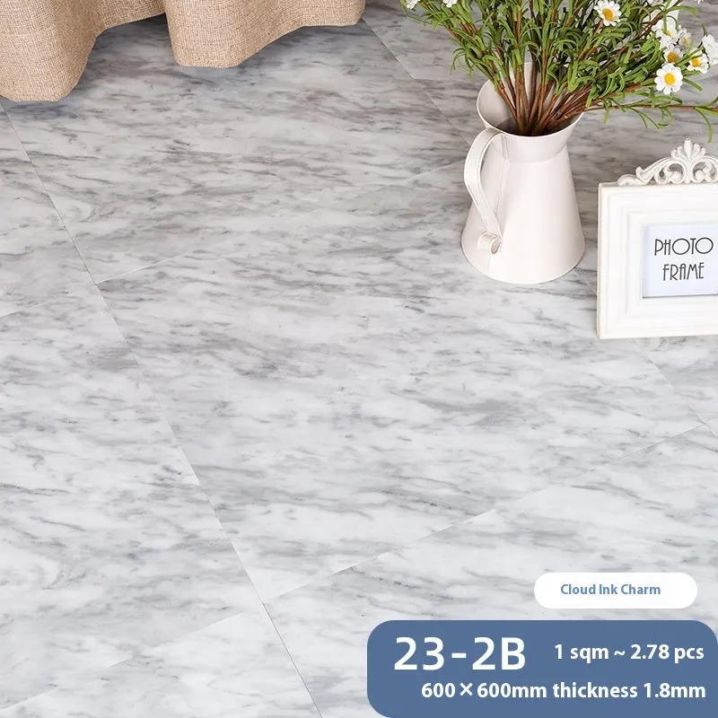 Stone pattern self-adhesive floor tile 600x600mm, moisture-proof, modern simplicity style