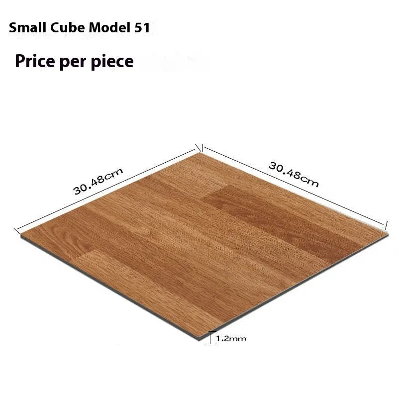 Self-adhesive PVC thickening vinyl floor tile with wear-resistant waterproof surface in square pattern