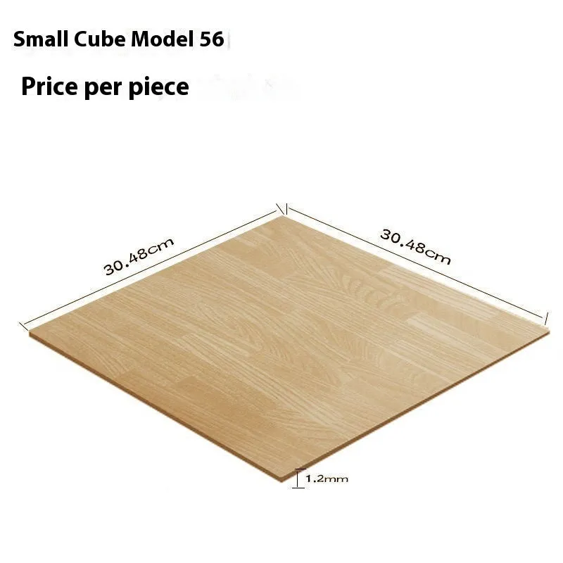 Self-adhesive PVC thickening vinyl floor tile with wear-resistant waterproof surface in square pattern