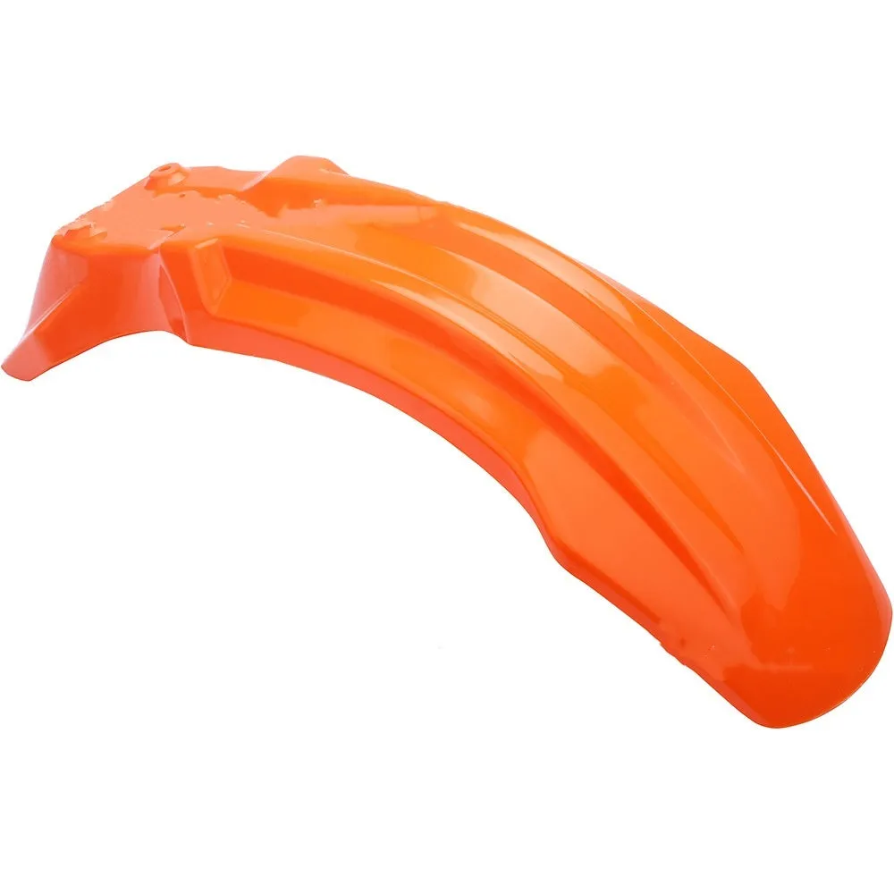 Motorcycle plastic front fender mudguard in black colour for wheel spray protection