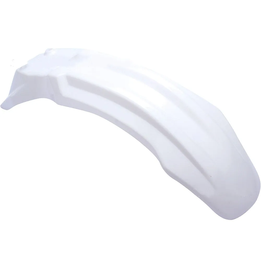Motorcycle plastic front fender mudguard in black colour for wheel spray protection