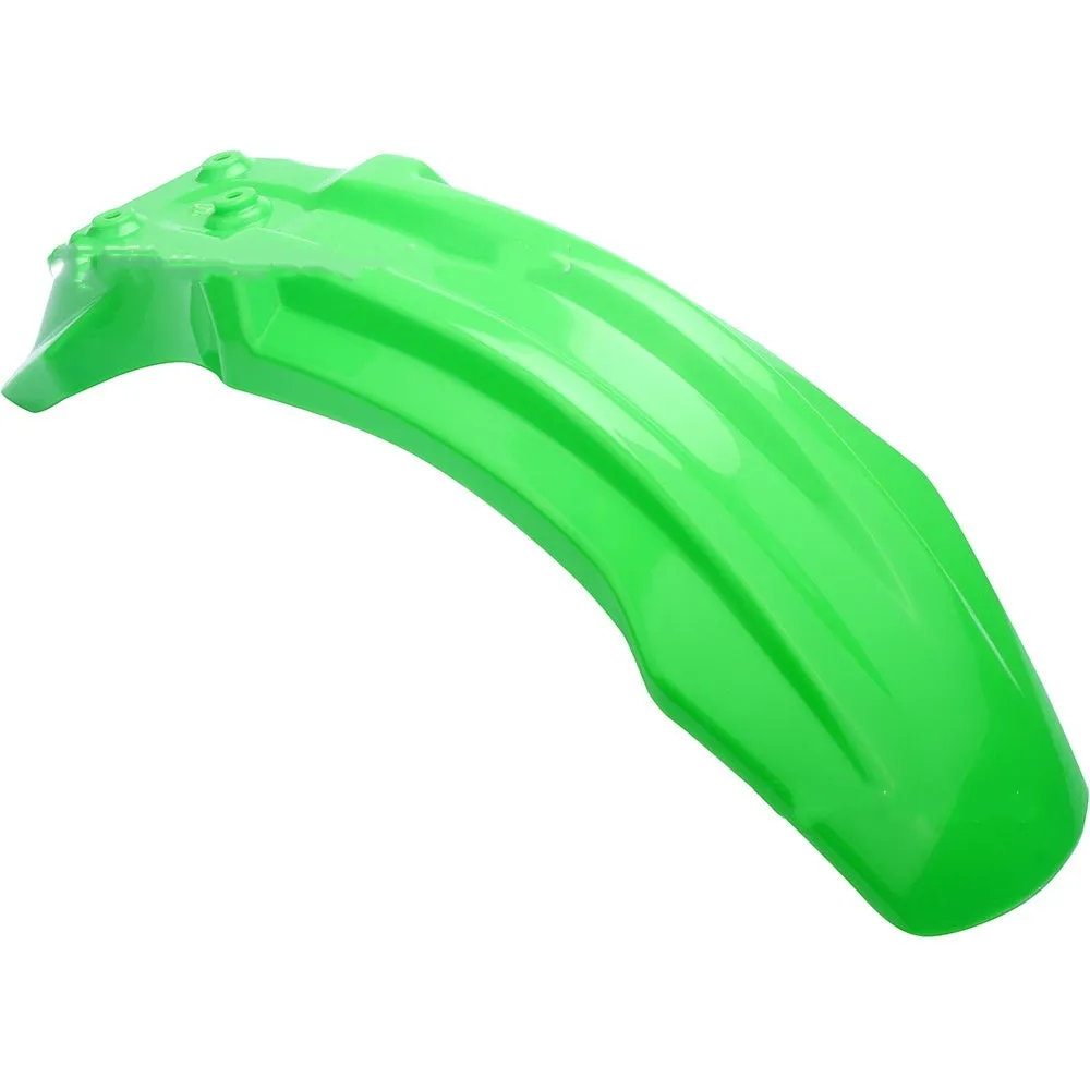 Motorcycle plastic front fender mudguard in black colour for wheel spray protection
