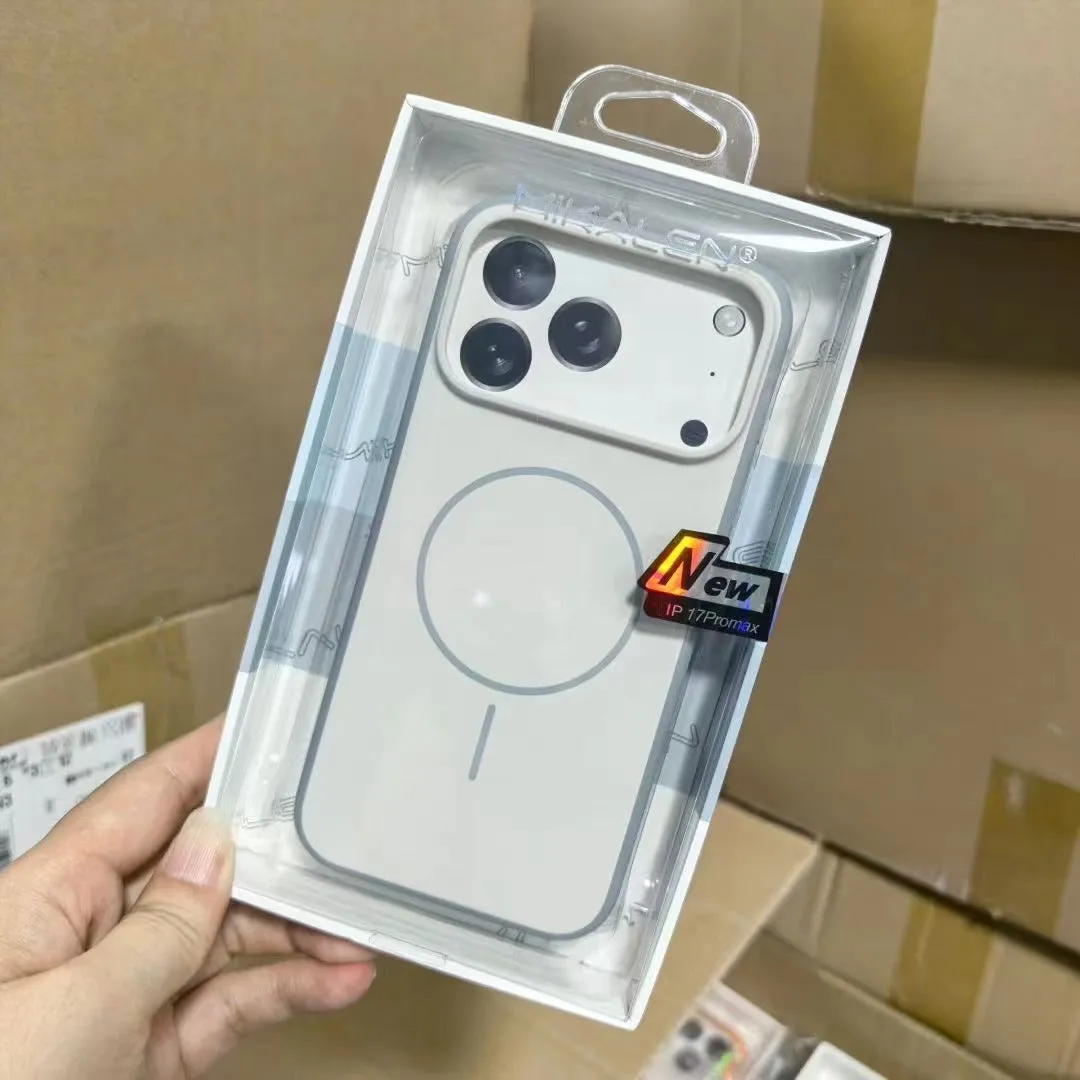 Two-colour skin feeling magnetic suction AI photo button phone case for iPhone 16 17 Pro Max in black half-pack style