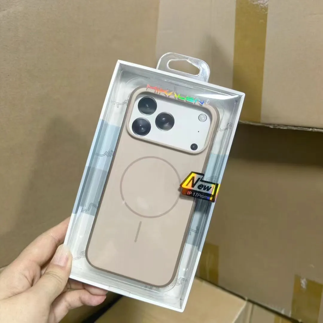 Two-colour skin feeling magnetic suction AI photo button phone case for iPhone 16 17 Pro Max in black half-pack style