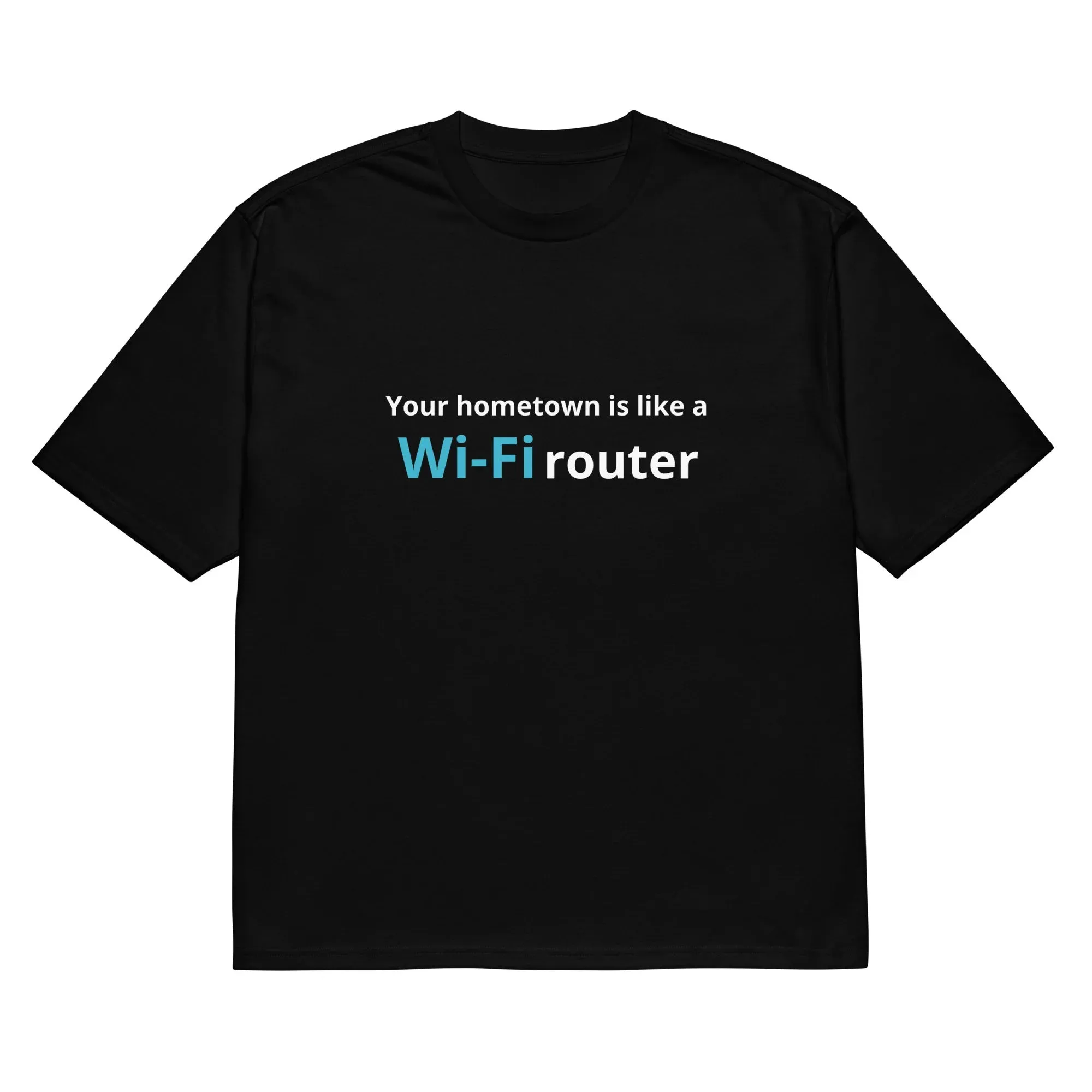 Men's black loose fit short sleeve T-shirt with a colourful 3D digital cartoon print on the front.