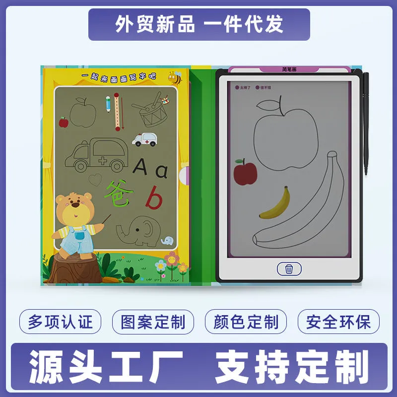 85-inch transparent LCD handwriting board with copy pen on table