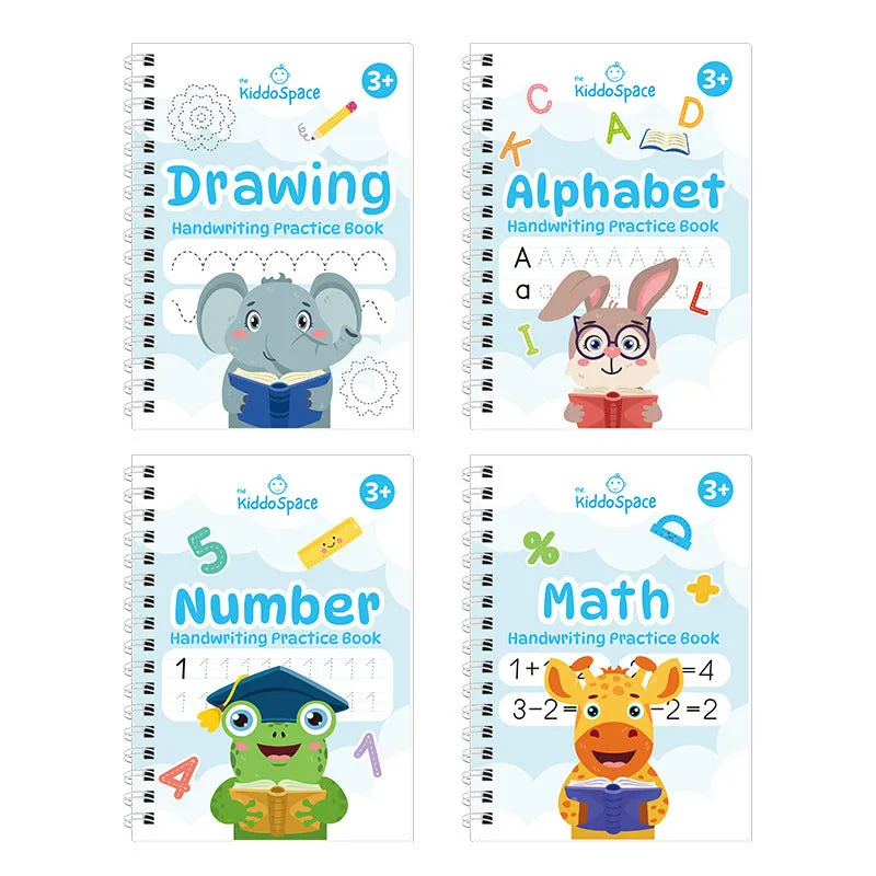 Training book hard-tipped pen calligraphy practice board set with 5 copybooks and 25cm cardboard pages