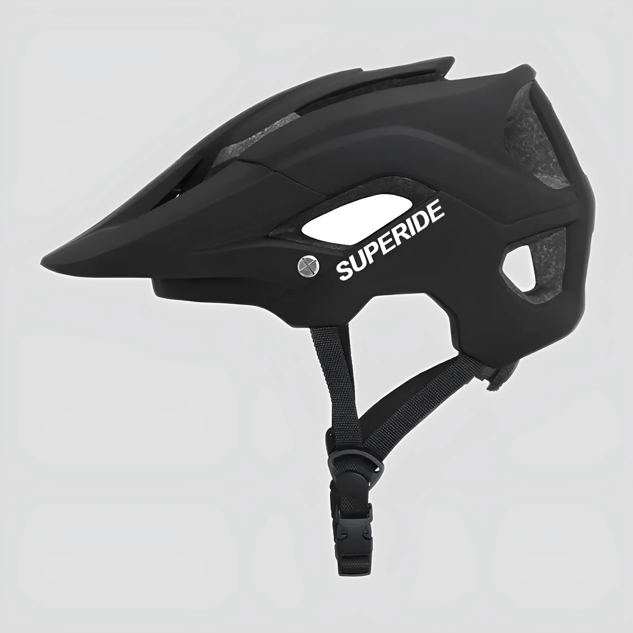 Ultra-light mountain bike helmet in camouflage colour with integrated PC shell, size M or L