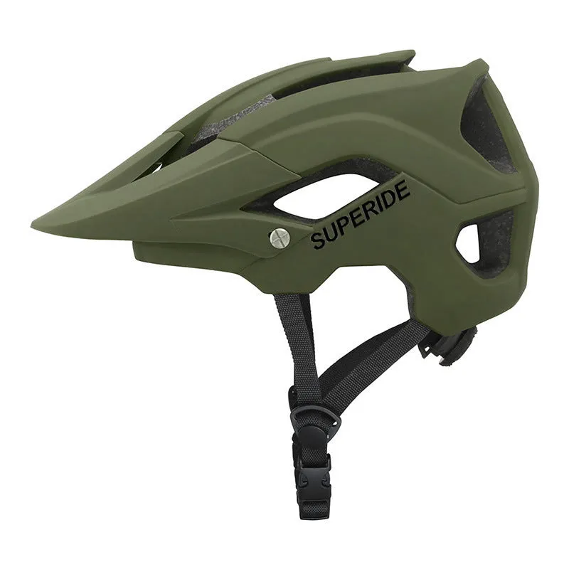 Ultra-light mountain bike helmet in camouflage colour with integrated PC shell, size M or L