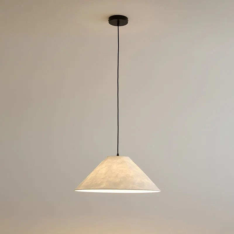 Nordic Japanese style chandelier in Platinum finish, 50cm diameter, for dining room or bedroom