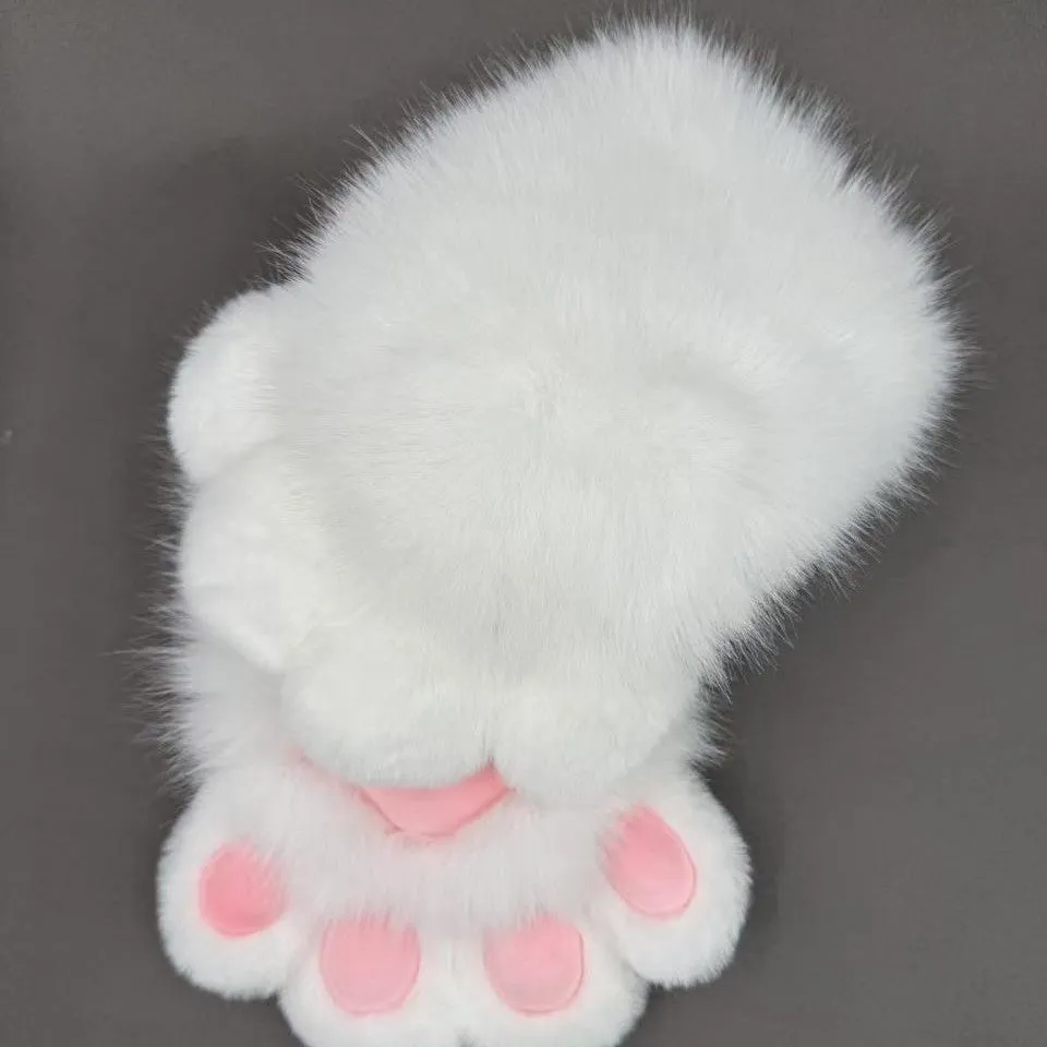 Colourful animal claw cosplay gloves in multiple two-tone colour options on a white background.