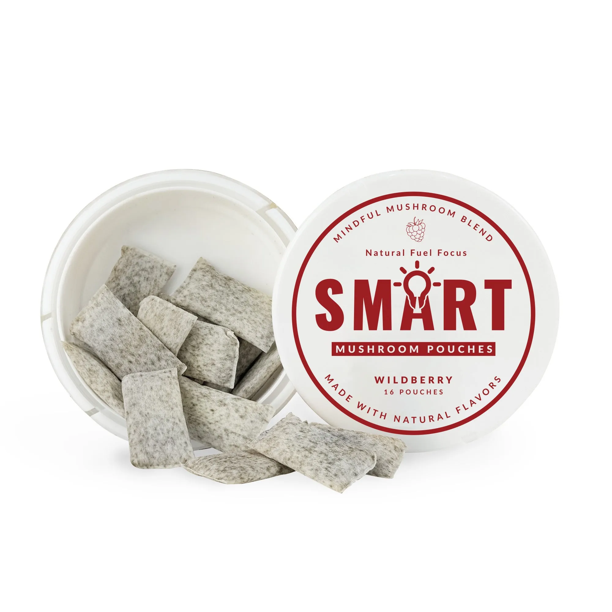 Natural Ingredient Multi-flavour Energy Bag supplement pack with 16 herbal energy chewing bags in assorted colours