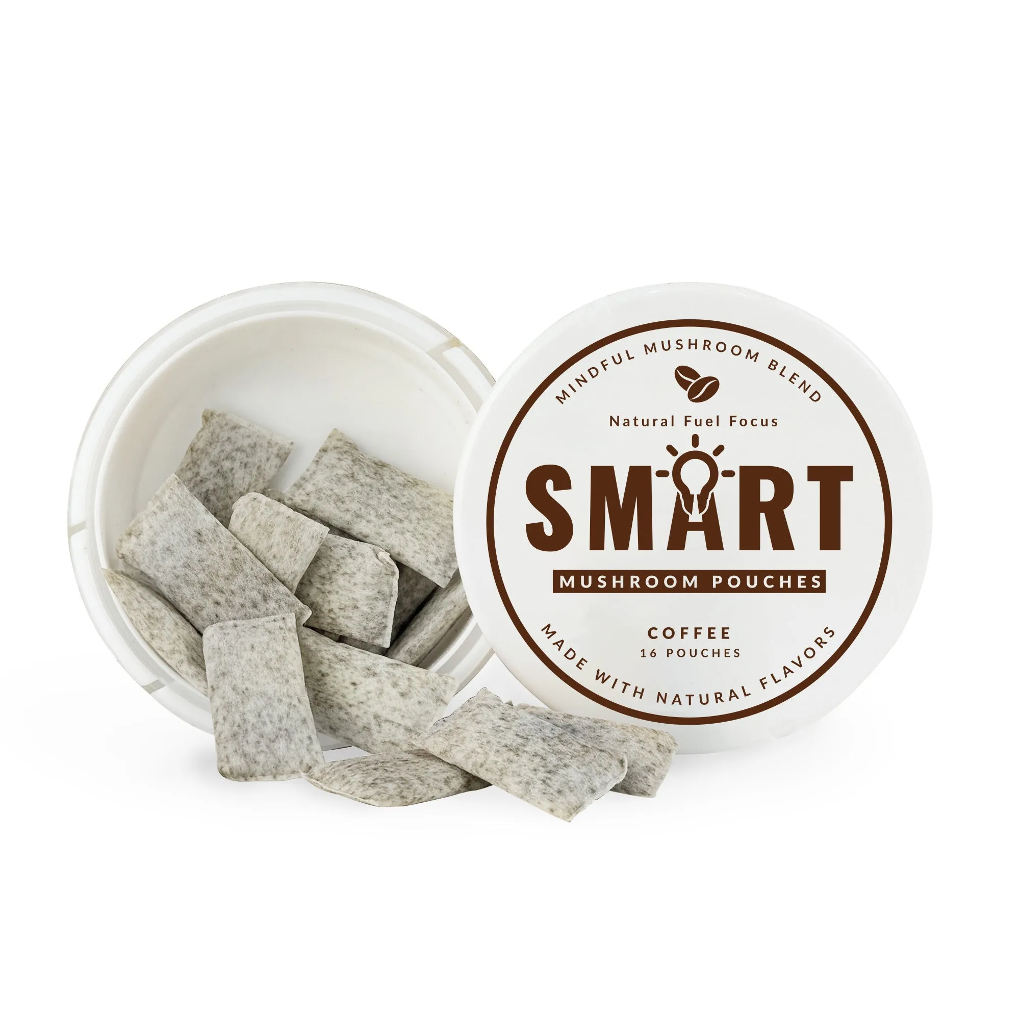 Natural Ingredient Multi-flavour Energy Bag supplement pack with 16 herbal energy chewing bags in assorted colours