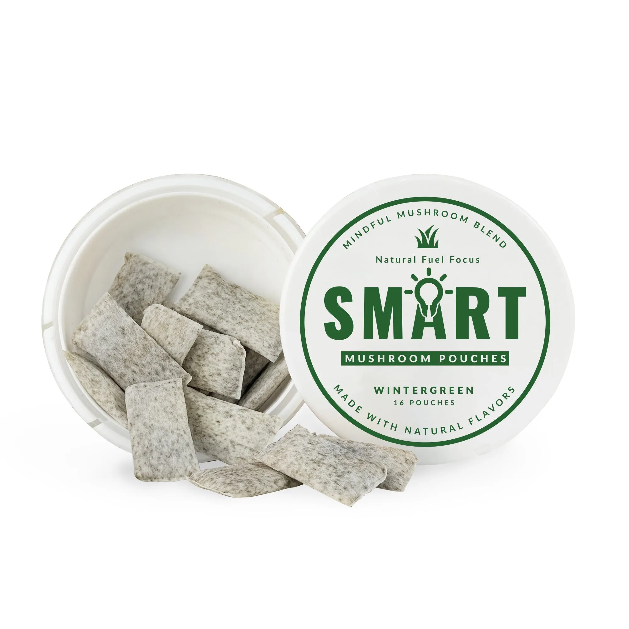 Natural Ingredient Multi-flavour Energy Bag supplement pack with 16 herbal energy chewing bags in assorted colours