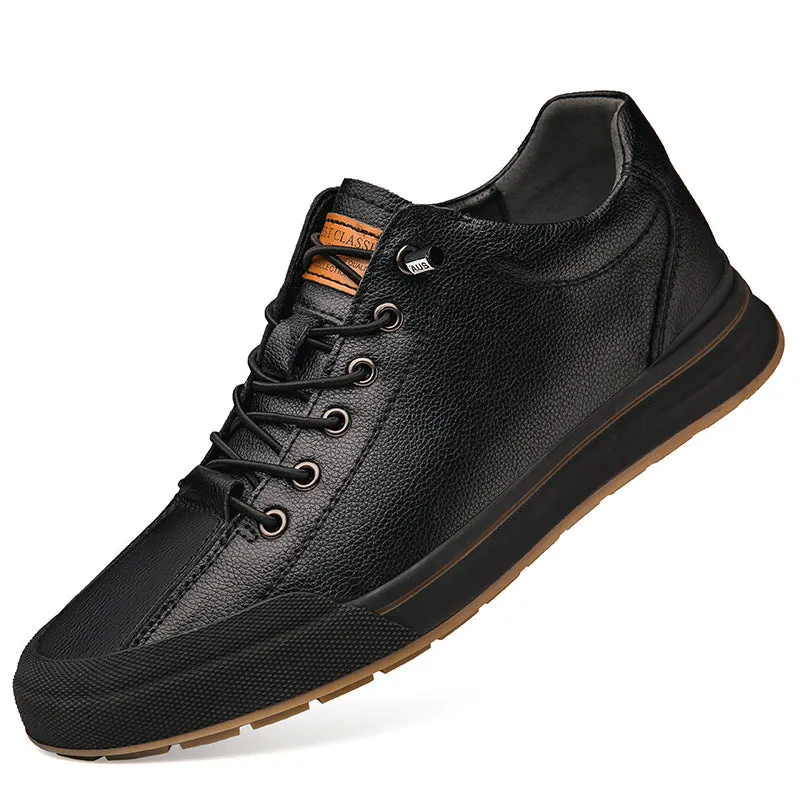 Men's white and black breathable trainers with 6cm heel in six seasonal variations