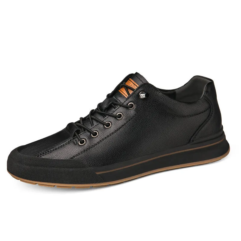 Men's white and black breathable trainers with 6cm heel in six seasonal variations