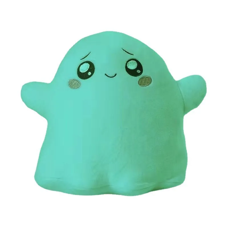 White Cloud Cat Luminous Ghost Doll plush toy in cotton with glow effect for children aged 4-6 years