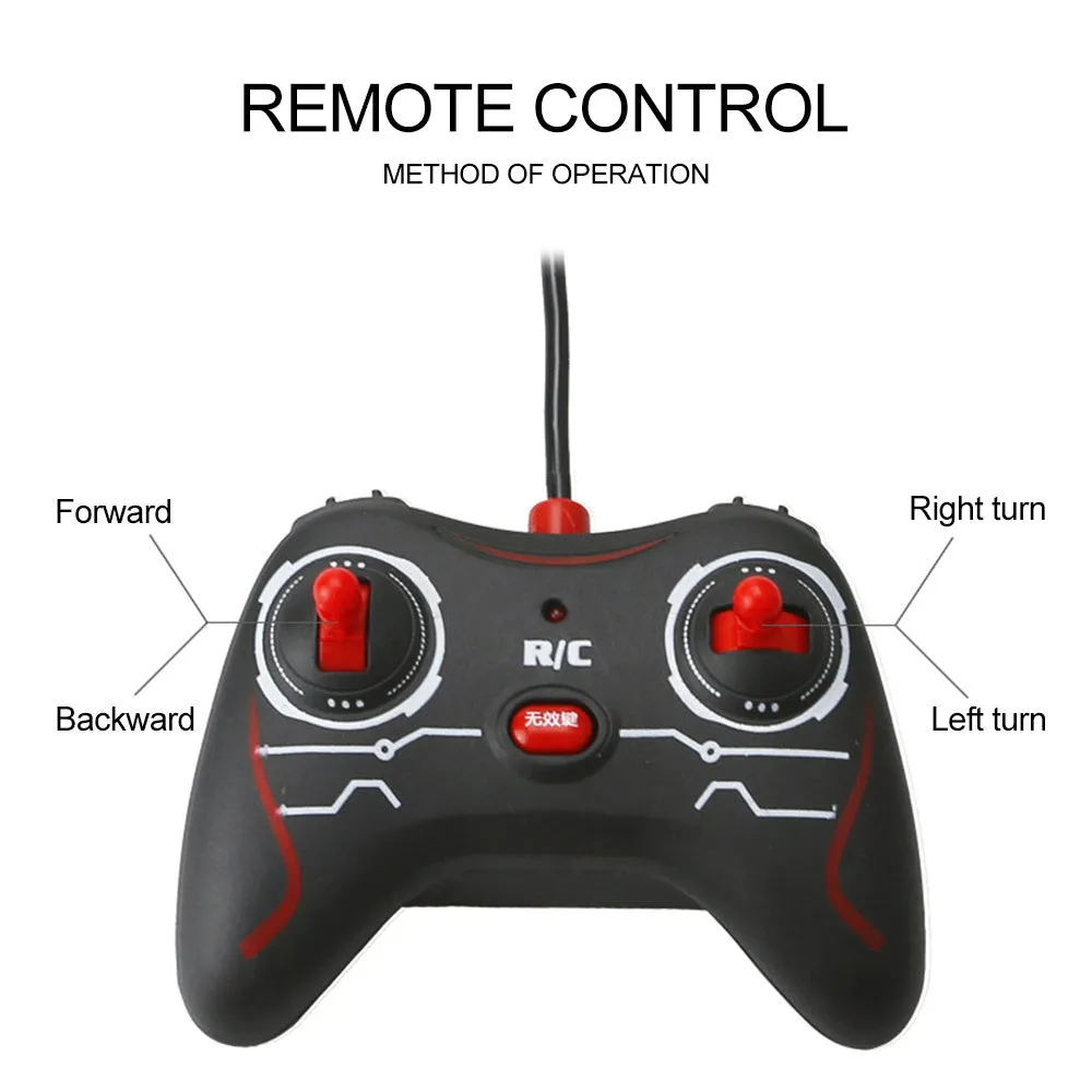 Remote control wall climbing car in red with industrial fan vents and white adsorbent strip on bottom, 1/28 scale