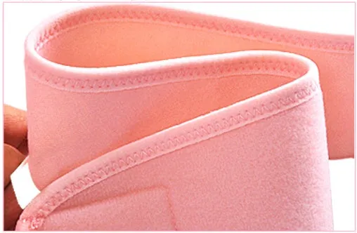 Cotton pre-pregnancy support belt in pink colour, length 155cm, for stomach lift and waist support