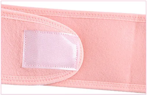 Cotton pre-pregnancy support belt in pink colour, length 155cm, for stomach lift and waist support