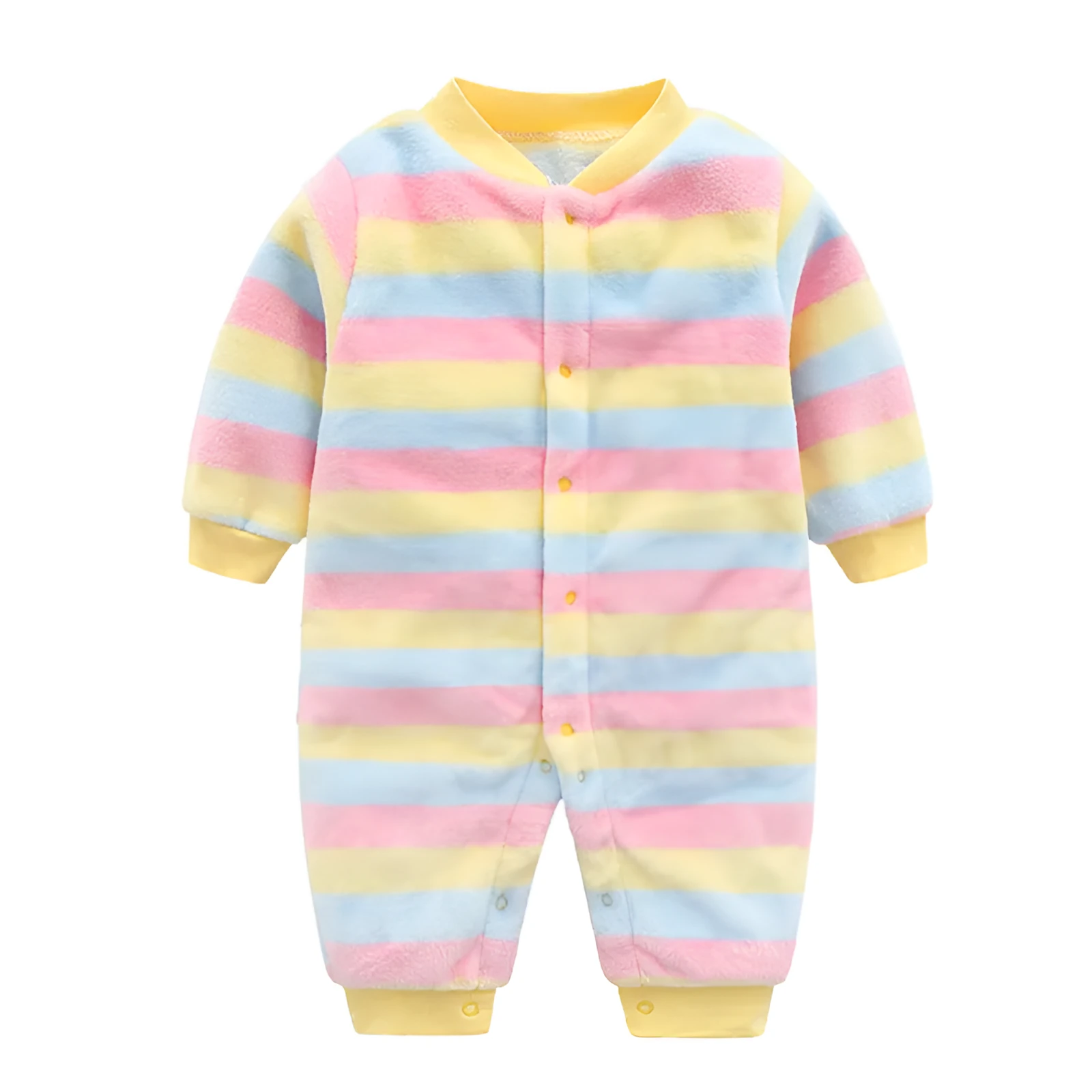 Baby warm jumpsuit made of 100% polyester in grey beard colour, long sleeves, size 6 months
