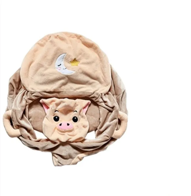 Crystal super soft child safety seat cover in elephant style with self-fill design, front height 35cm, back 40cm