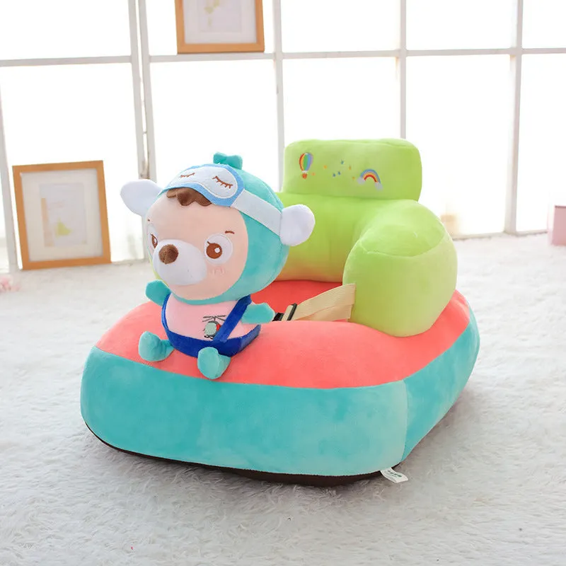 Crystal super soft child safety seat cover in elephant style with self-fill design, front height 35cm, back 40cm