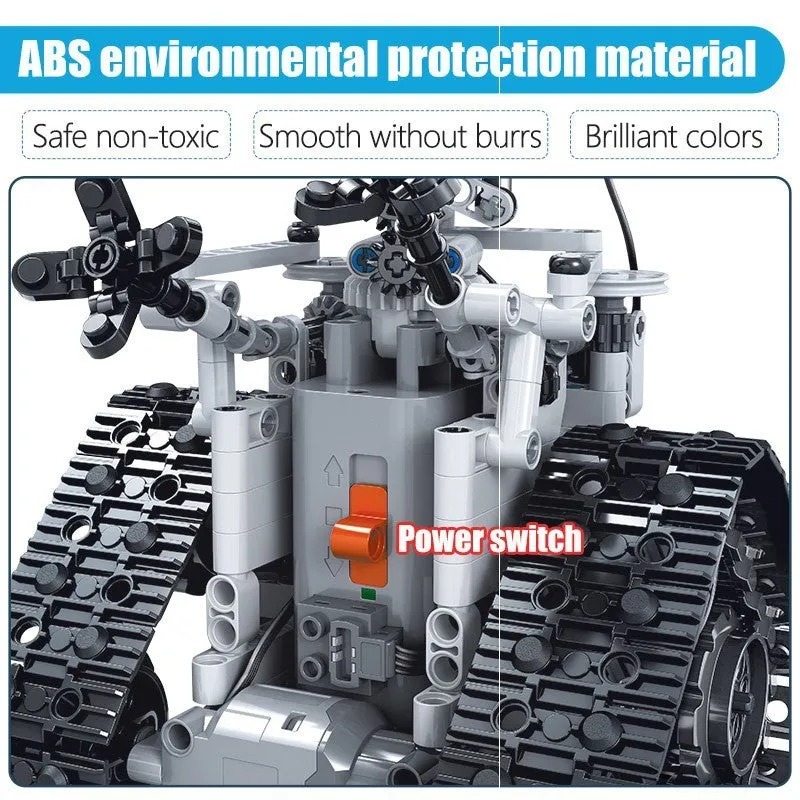 Robot electric control block building blocks in ABS plastic with smooth rounded corners for safe children's play