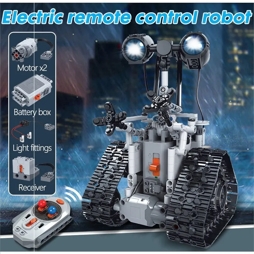 Robot electric control block building blocks in ABS plastic with smooth rounded corners for safe children's play