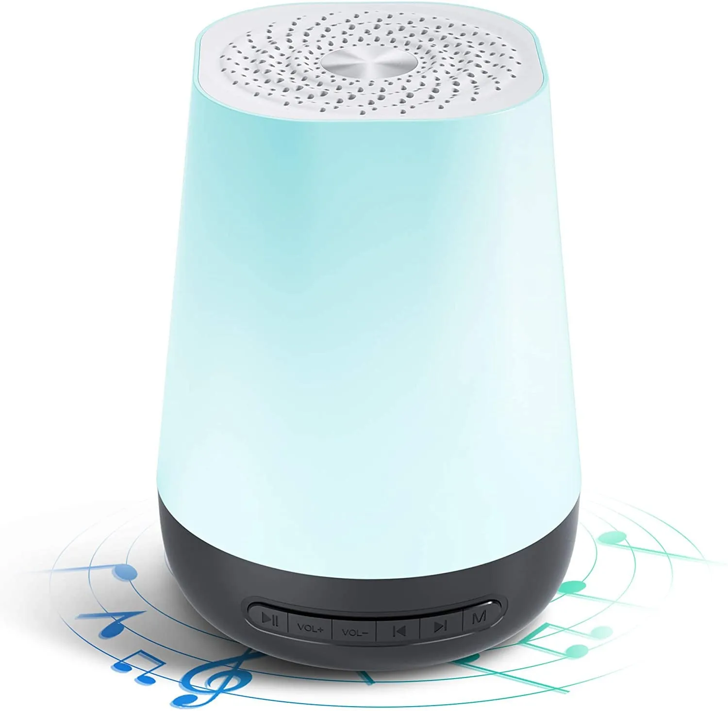 White noise sleep instrument with colourful touch night light and ABS body