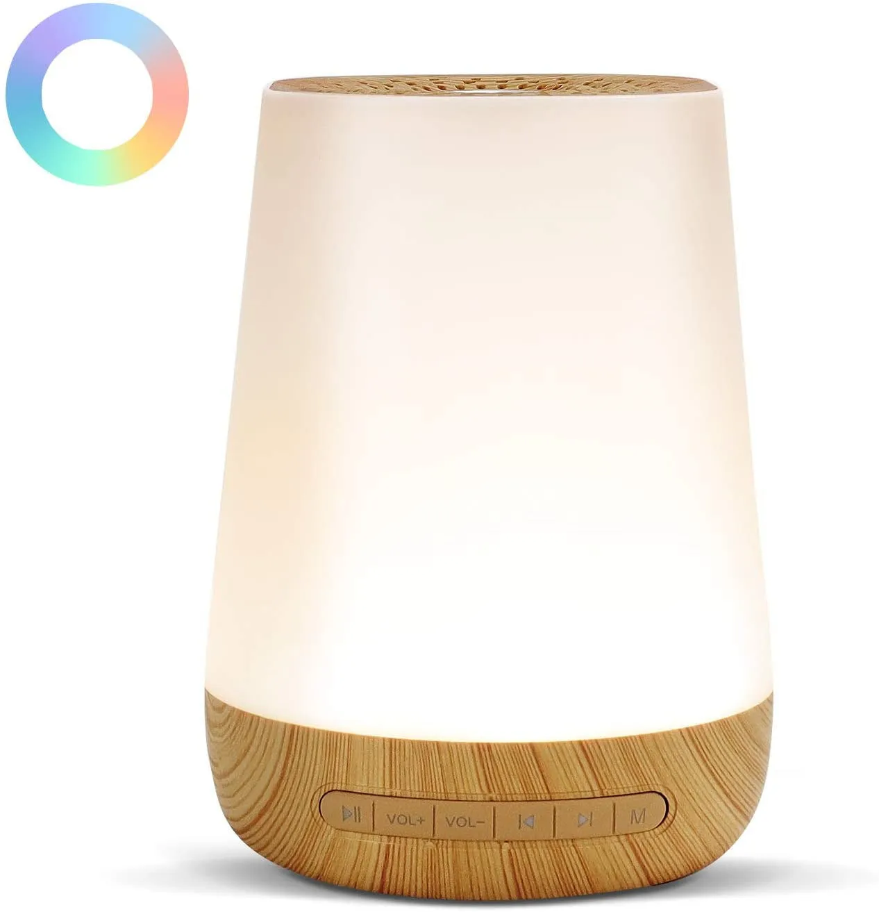 White noise sleep instrument with colourful touch night light and ABS body