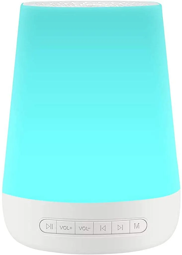 White noise sleep instrument with colourful touch night light and ABS body