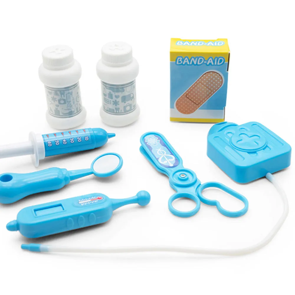 17PCS children pretend play doctor toy set in ABS plastic with medical backpack carry case